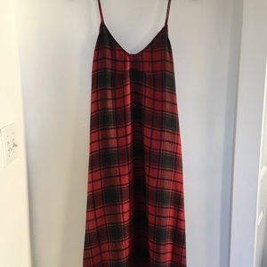 Plaid Slip Dress